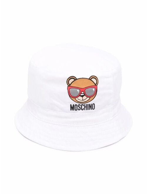 Moschino Kids Teddy Bear print bucket hat