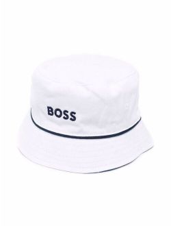BOSS Kidswear embroidered-logo bucket hat