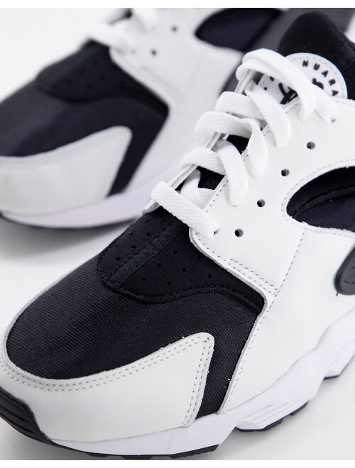 Nike Air Huarache sneakers in black and white