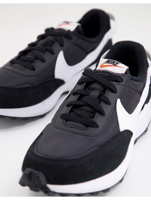 Nike Waffle Debut sneakers in black and white