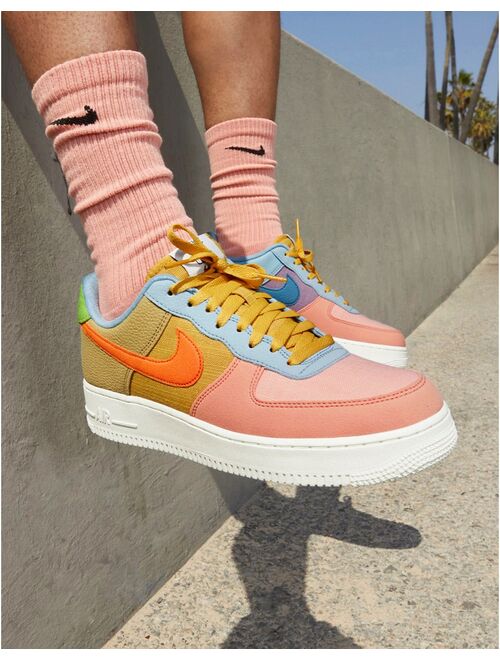 Nike Air Force 1 '07 LV8 NN sneakers in sanded gold/multi