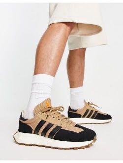 Retropy E5 sneakers in black and beige