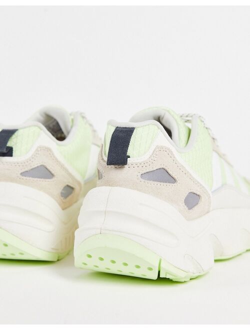 adidas Originals ZX 22 Boost sneakers in green and off white