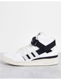 Parley Forum Mid sneakers in white and black