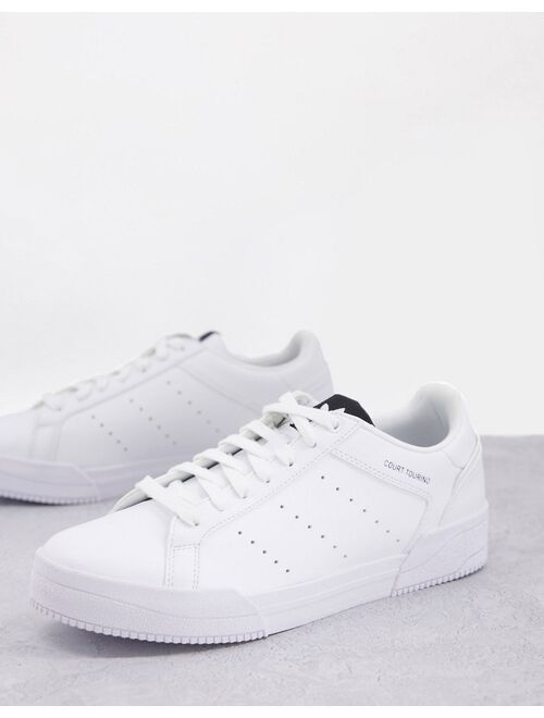 adidas Originals Court Torino sneakers in triple white