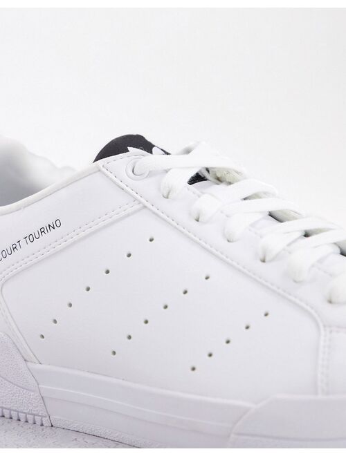 adidas Originals Court Torino sneakers in triple white