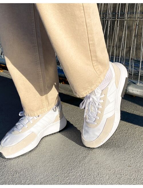 adidas Originals Retropy F2 sneakers in white