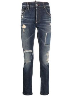 Philipp Plein distressed skinny-cut jeans