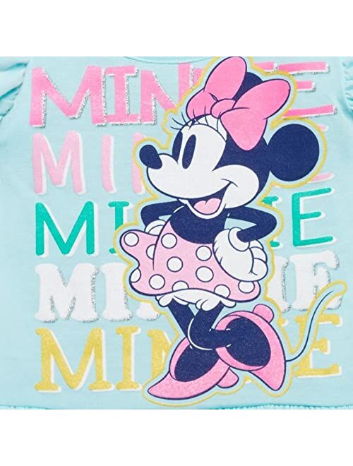 Disney Minnie Mouse Baby Girls Graphic T-Shirt and Shorts Infant to Big Kid