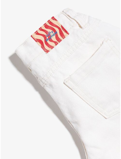 JELLYMALLOW graphic-print straight-leg jeans
