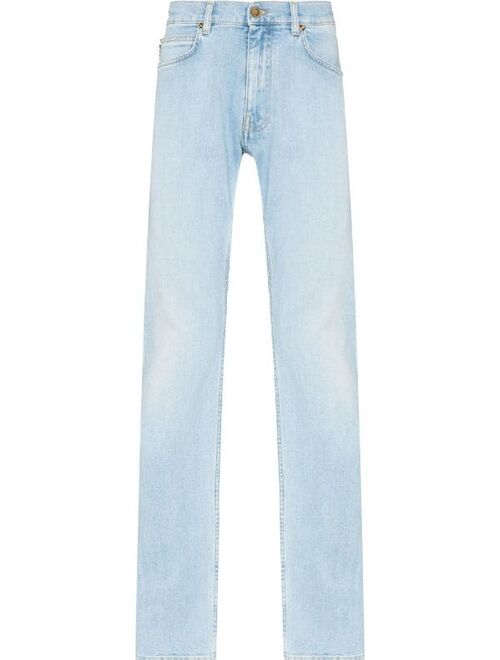 Versace low-rise slim-cut jeans