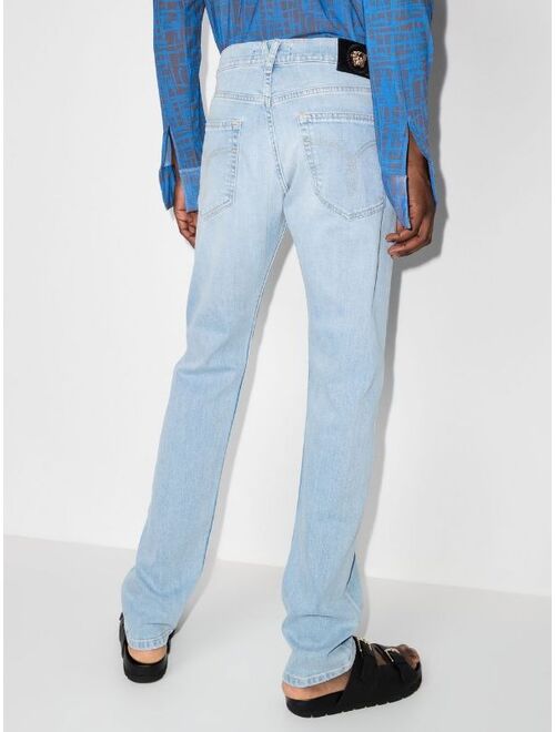 Versace low-rise slim-cut jeans