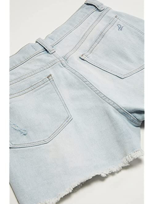 DL1961 Kids Lucy High-Rise Cutoffs Shorts in Ross Distressed (Big Kids)