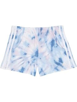 Kids All Over Print 3-Stripes French Terry Shorts (Big Kids)