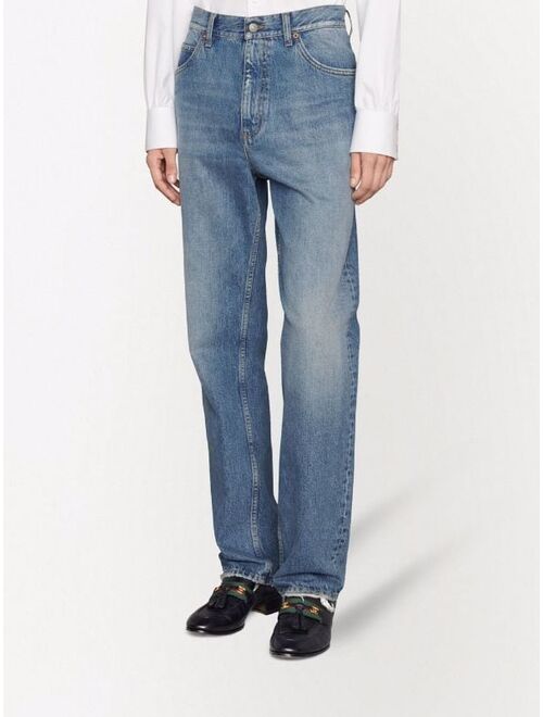 Gucci Horsebit straight-leg jeans