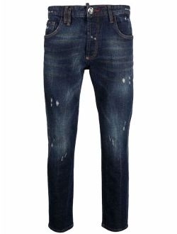 Philipp Plein distressed skinny-cut jeans