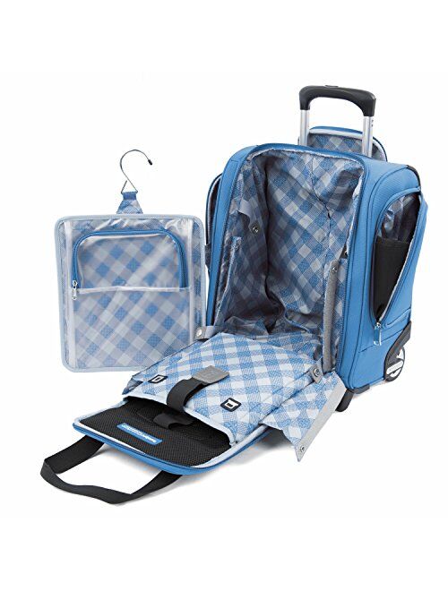 Travelpro Maxlite 5 Rolling Underseat Compact Carry-On Bag, Azure Blue, 15-Inch