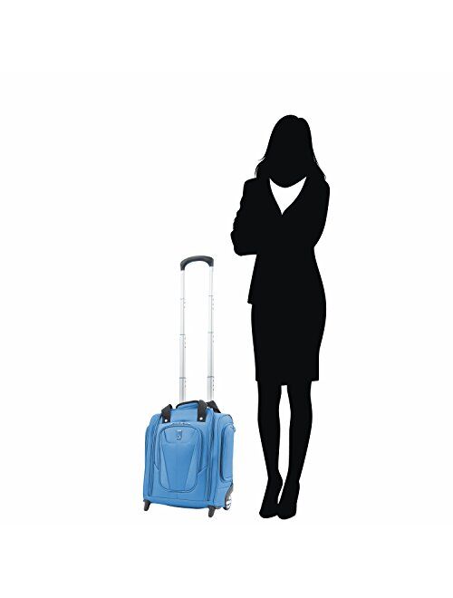 Travelpro Maxlite 5 Rolling Underseat Compact Carry-On Bag, Azure Blue, 15-Inch