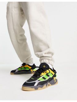 Niteball II sneakers in black and yellow