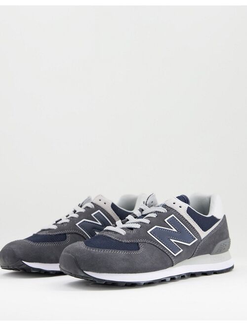 New Balance 574 sneakers in dark gray and navy