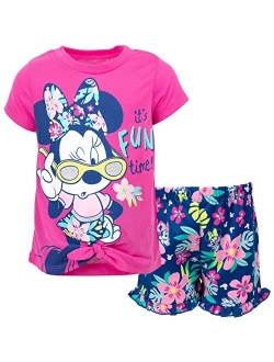 Minnie Mouse Graphic T-Shirt & Shorts