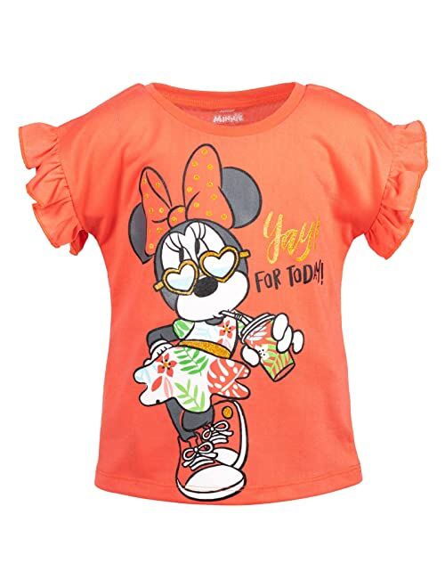 Disney Minnie Mouse Graphic T-Shirt & Shorts
