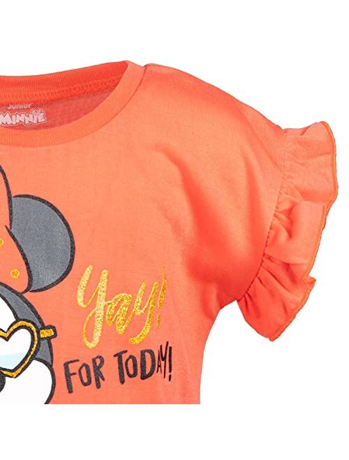 Disney Minnie Mouse Graphic T-Shirt & Shorts