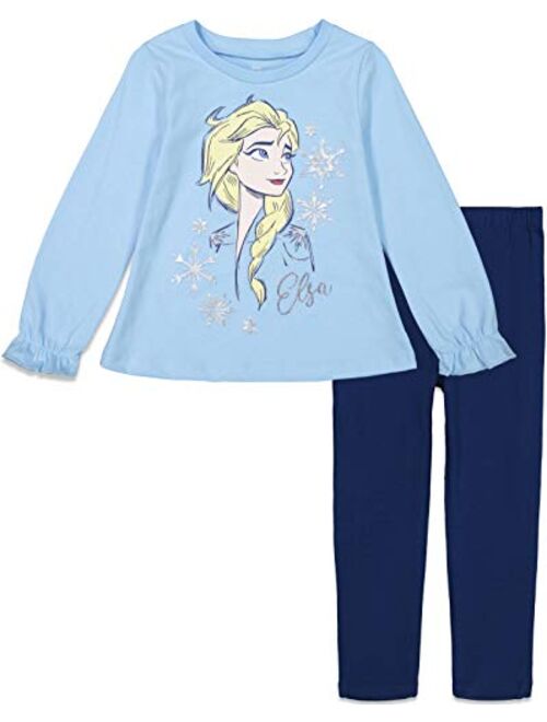 Disney Frozen Elsa Long Sleeve T-Shirt & Legging Set