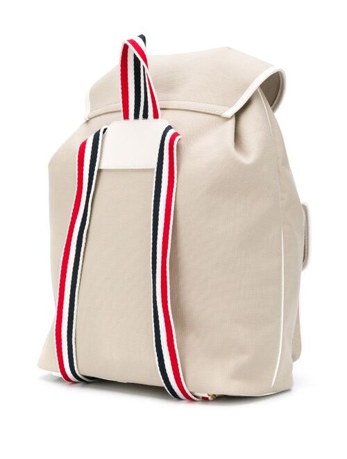 Thom Browne jacquard RWB stripe canvas backpack