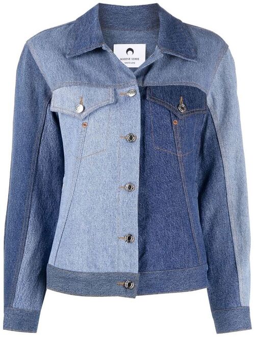 Marine Serre patchwork denim jacket