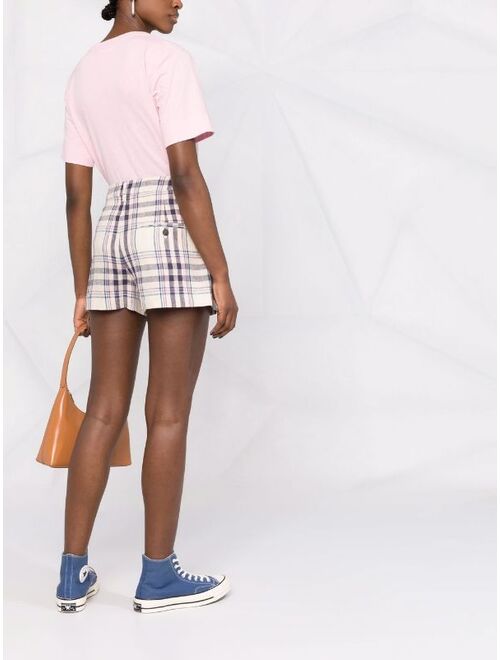 Isabel Marant Etoile Ilabot plaid-check print shorts