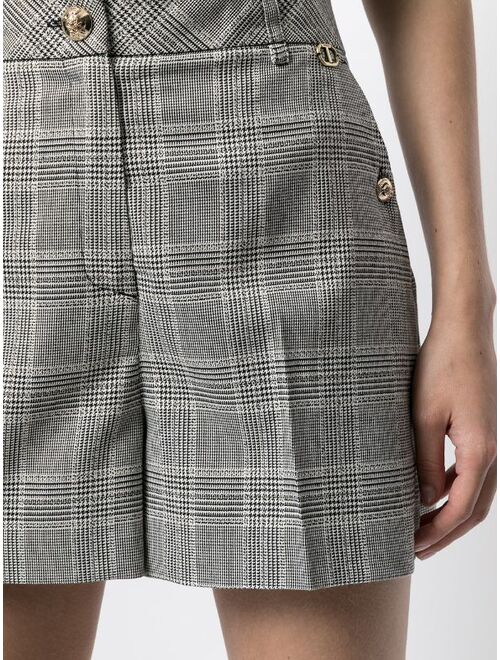 TWINSET tailored check-print shorts
