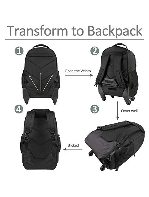 MATEIN Rolling Backpack