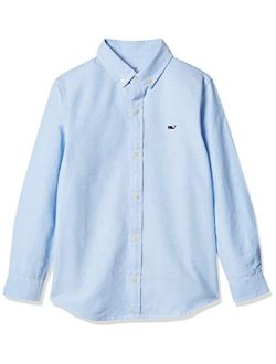 Boy's Oxford Long Sleeve Whale Shirt