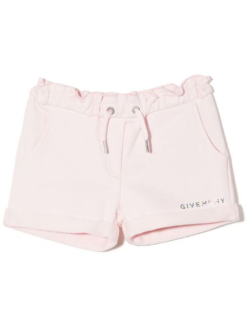 Givenchy Kids logo-print drawstring shorts