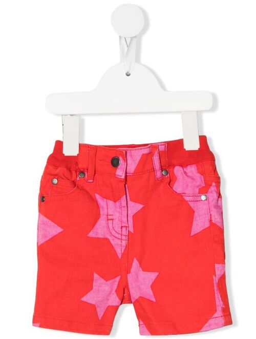 Stella McCartney Kids star-print denim shorts