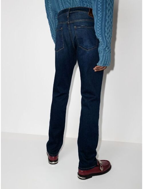 PAIGE faded-effect slim-cut jeans