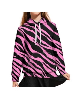 WELLFLYHOM Unisex Kids Sweatshirt Boys Girls Hooded Kangaroo Pocket Pullover Hoodies Graphic