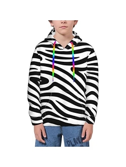 Yuntong Black Circles Round Dots On White Teen Boys Girls Fleece Sweatshirts Unisex Youth Fleece Hoodiespocket Pullover Hoodies
