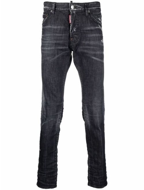 Dsquared2 distressed skinny-fit jeans