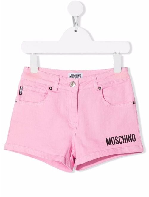 Moschino Kids logo-print shorts