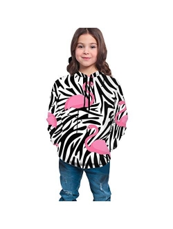 Delerain Flamingos Hoodies Sweatshirts for Kids Teens Hoody Tops with Pockets