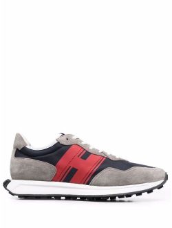 Hogan panelled low-top trainers