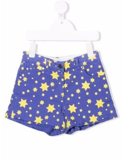 Kids x The Beatles star-print shorts