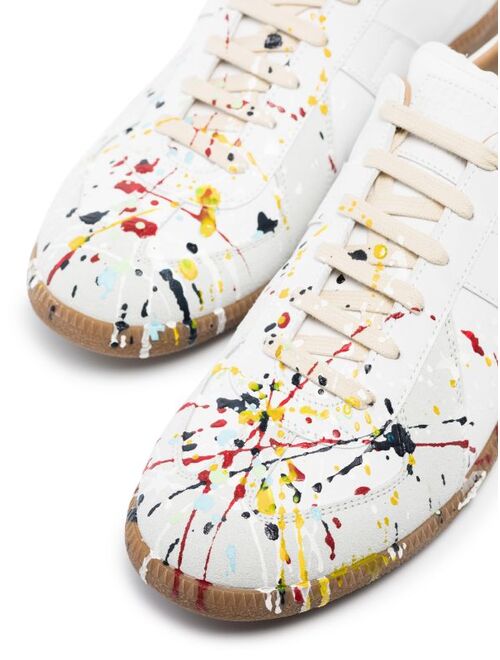 Maison Margiela Replica paint splatter-effect low-top sneakers