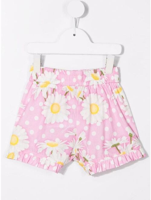 Monnalisa floral-print cotton shorts