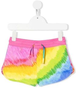 Kids tie-dye drawstring shorts