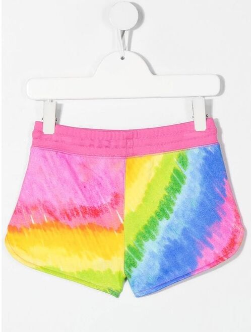 Stella McCartney Kids tie-dye drawstring shorts