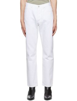 RECTO White Straight-Leg Jeans