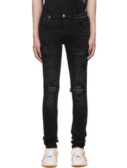 Black MX1 Plaid Jeans